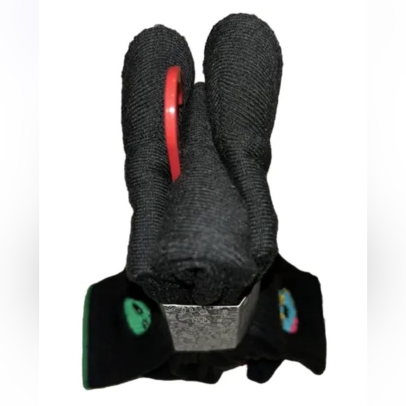Zoo York Crew Socks 3 Pair Men 6-12 Black w Embroidered Alien Donut Logo SkateNY - Picture 6 of 12